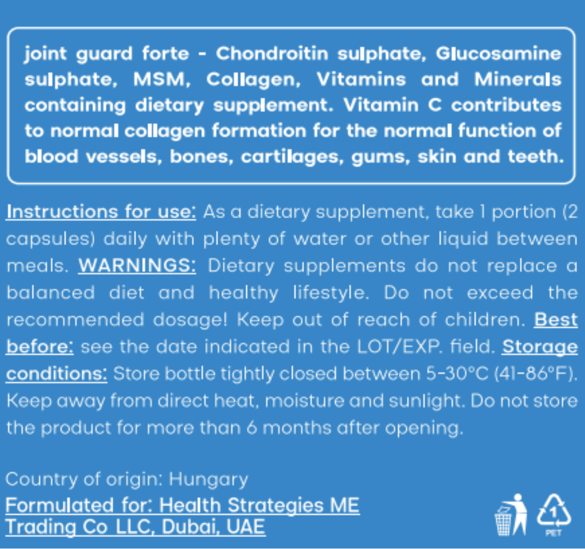 Joint Guard Forte capsules