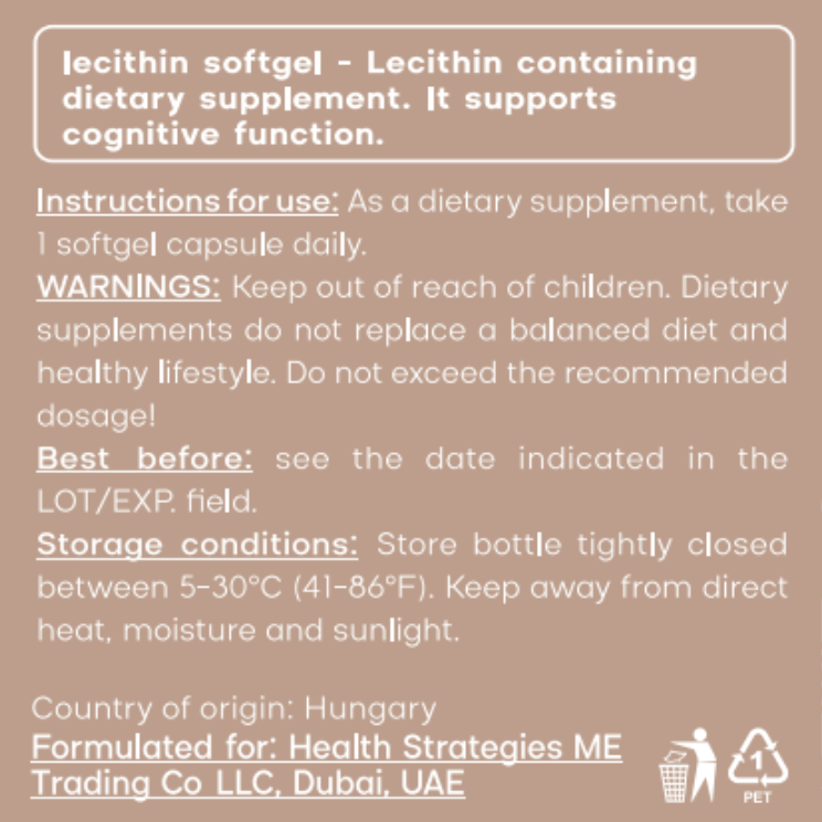 Lecithin softgel