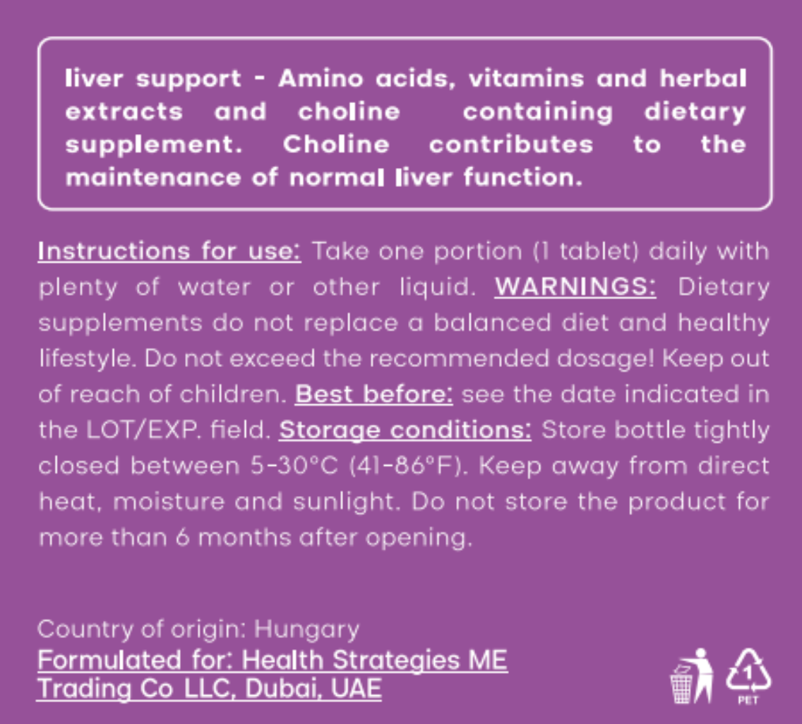 Liver Support Supplement for Detoxification & Regeneration with Milk Thistle & Artichoke Extract, 90g, 60 Tablets