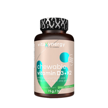Chewable vitamin D3 + K2 - Greep apple flavor