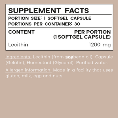 Lecithin softgel