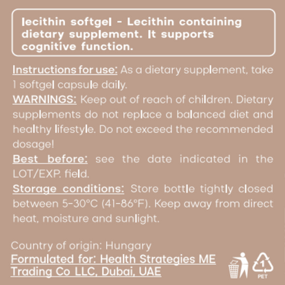 Lecithin softgel