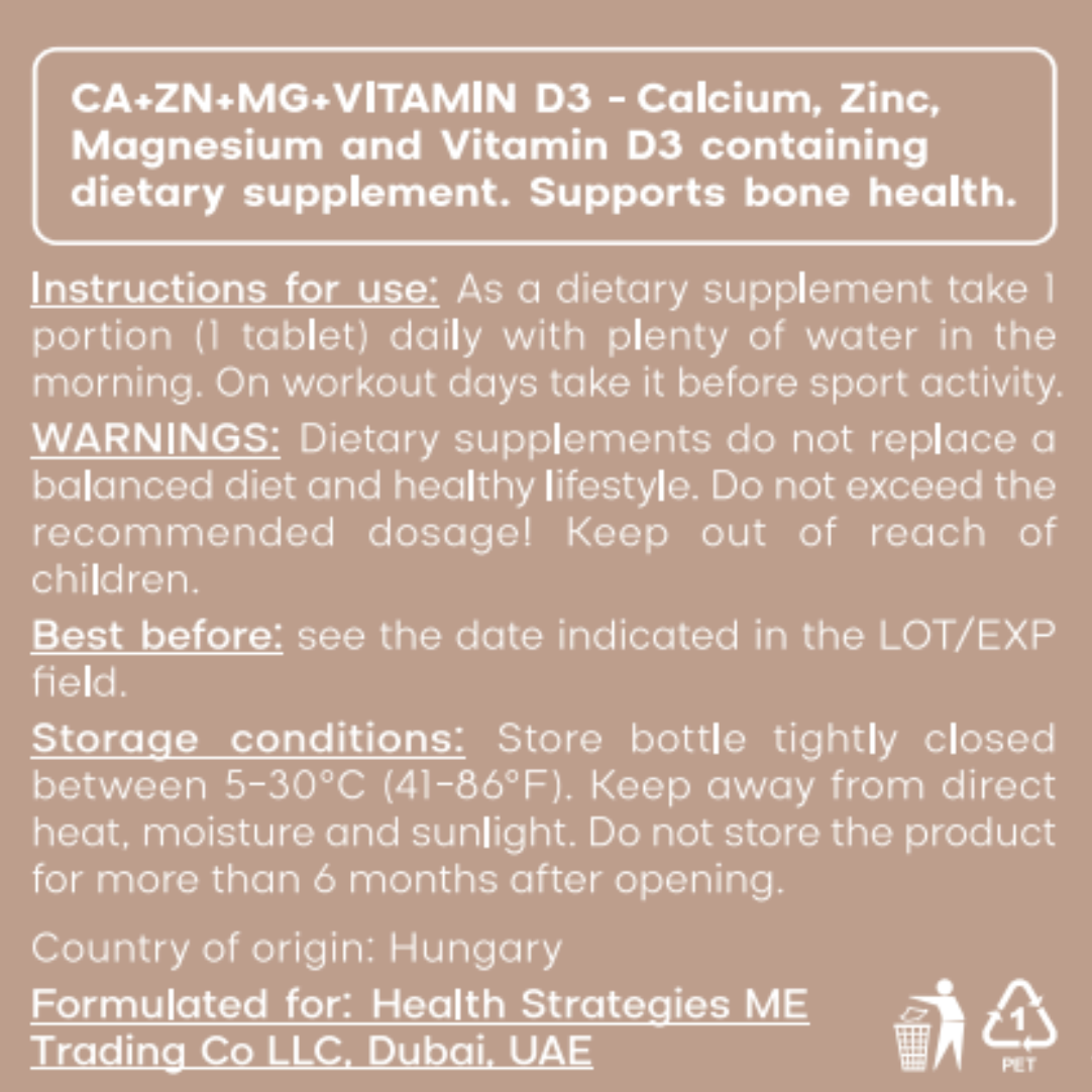 Ca-Zn-Mg Vitamin D3 tablets