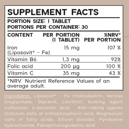 Liposomal Iron tablets