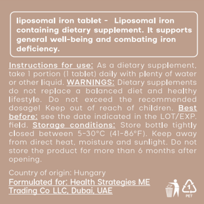 Liposomal Iron tablets