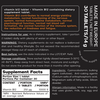 Vitamin B12 tablets