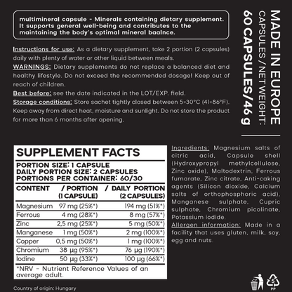 Multi-Mineral complex capsules