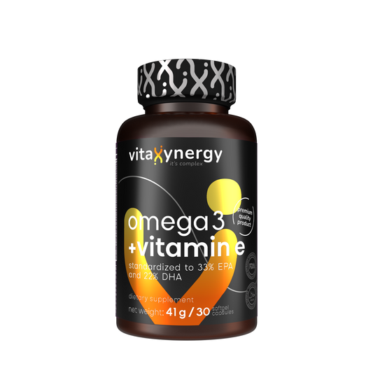 Omega-3 Fish Oil with Vitamin E for Heart Health and Brain Function, 41g, 90 Softgels
