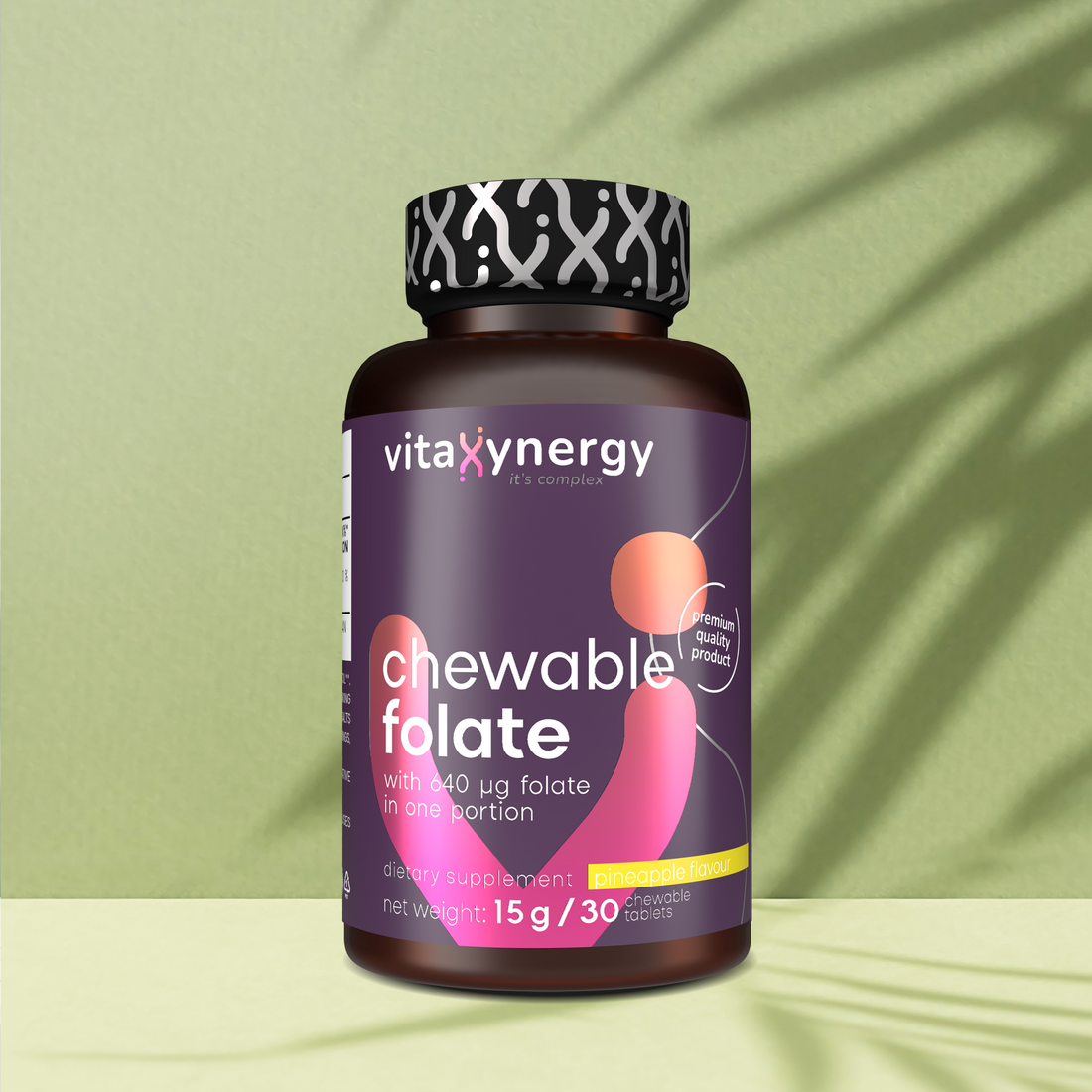 Chewable Folate tablets - Pineapple flavor