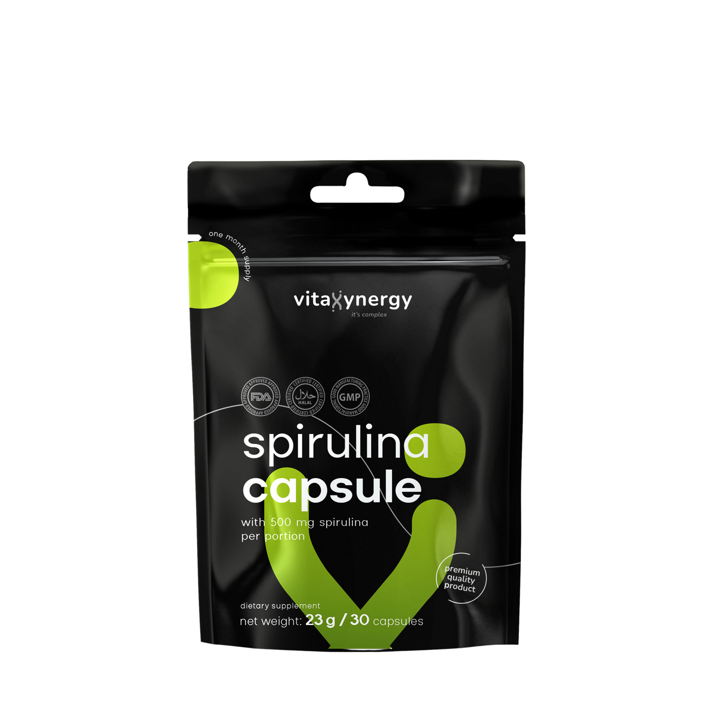 Spirulina capsules
