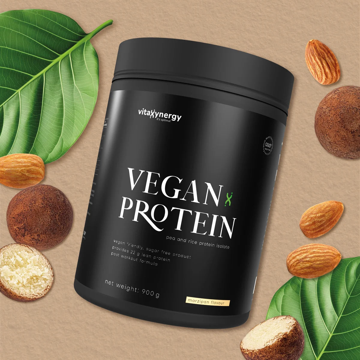 Vegan protein powder - Marzipan flavor