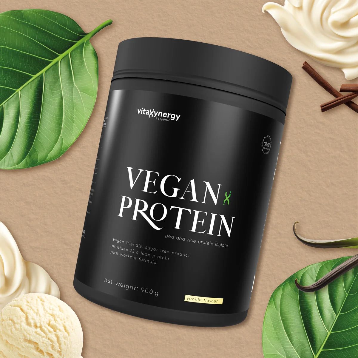 Vegan protein powder - Vanilla flavor