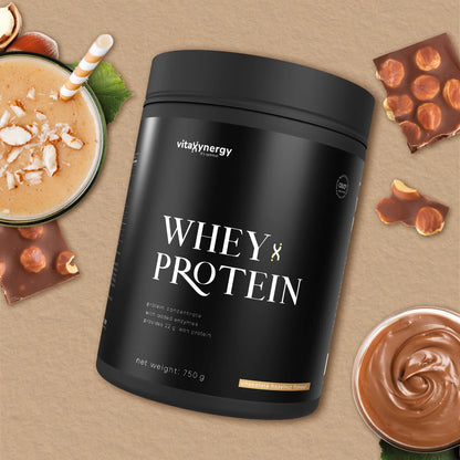 Whey protein powder - Chocolate-hazelnut flavor