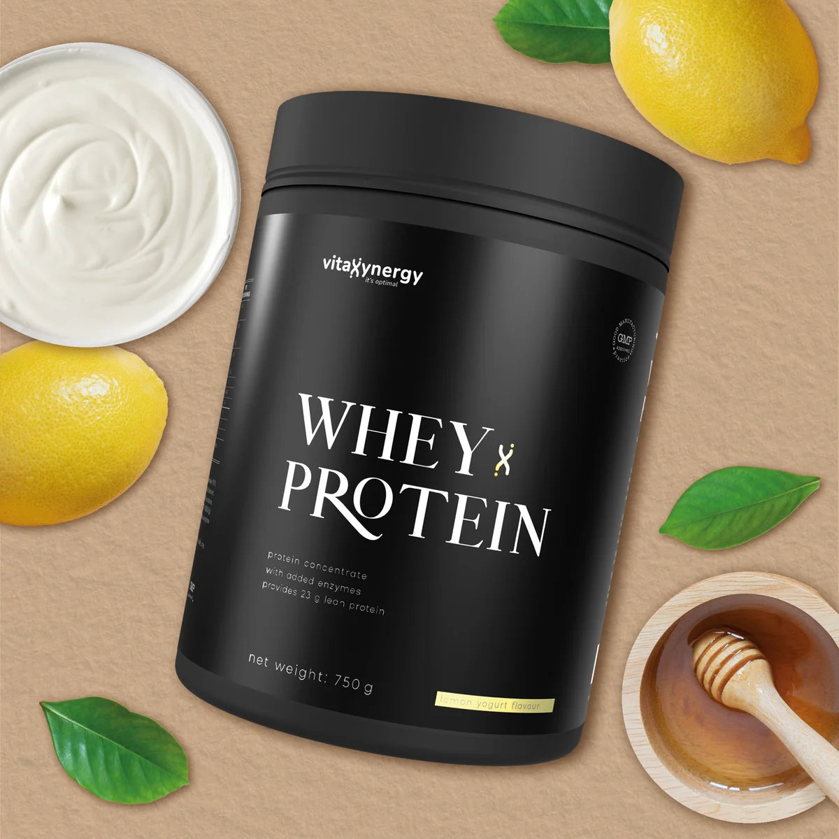 Whey protein powder - Lemon-yoghurt flavor