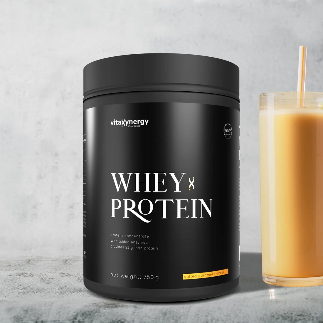 Whey protein powder - Salted Caramel flavor