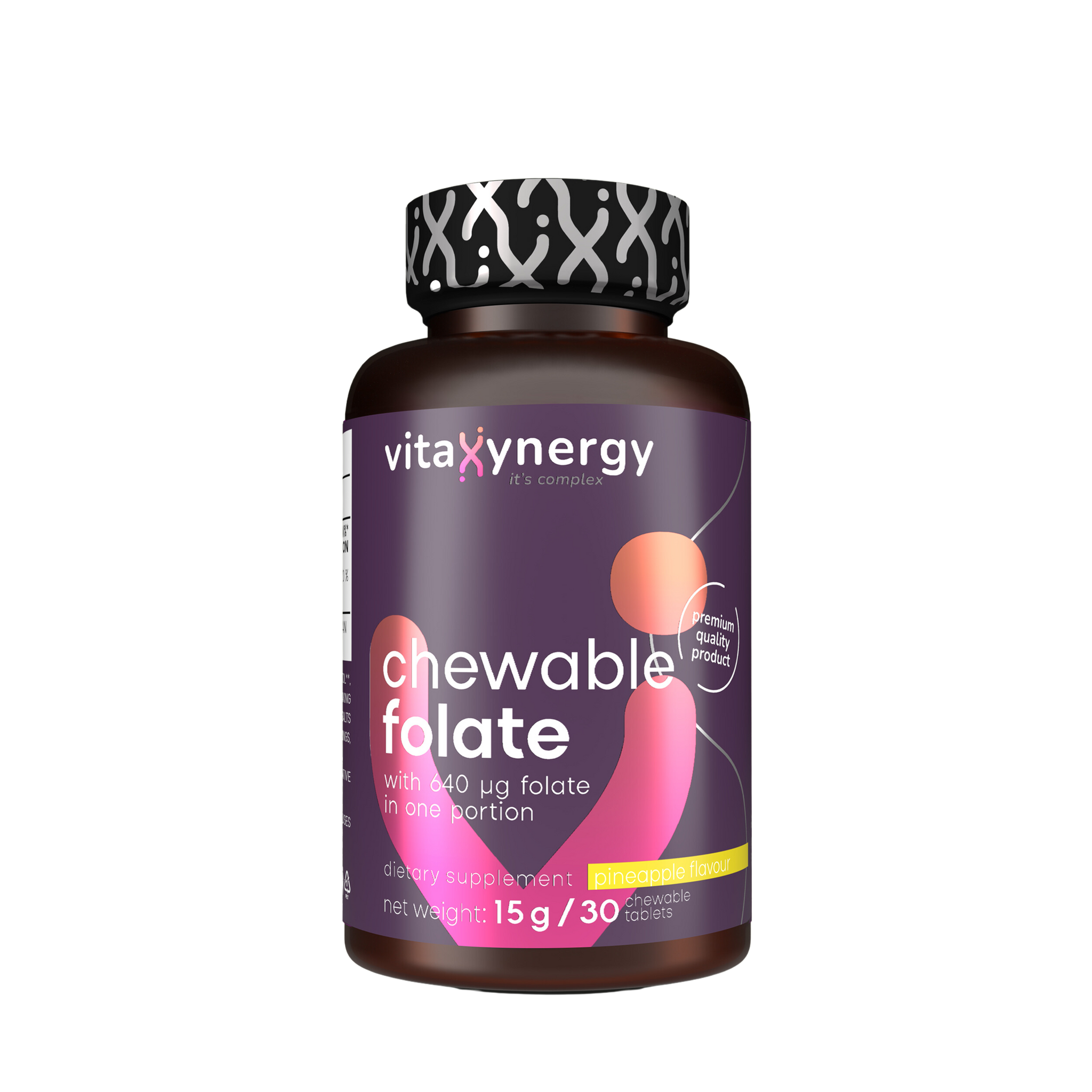 Chewable Folate tablets - Pineapple flavor