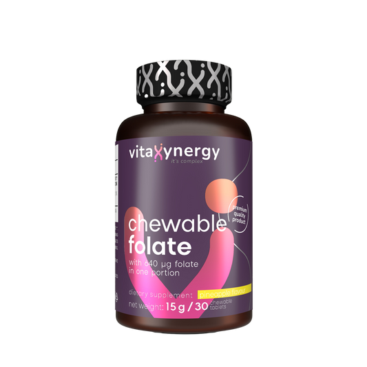 Chewable Folate tablets - Pineapple flavor