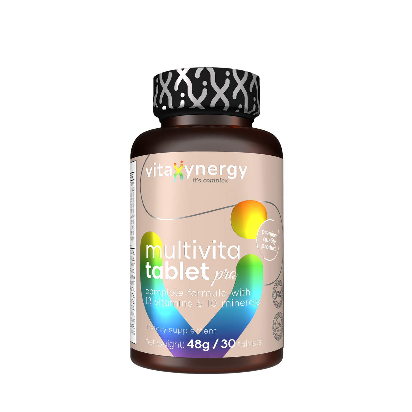 Multivita PRO tablets for Immune Support and Daily Vitality, 48g, 30 tablets